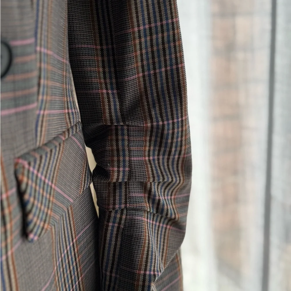 Veronica Beard  Plaid Oversized Boxy Blazer - Picture 4 of 8